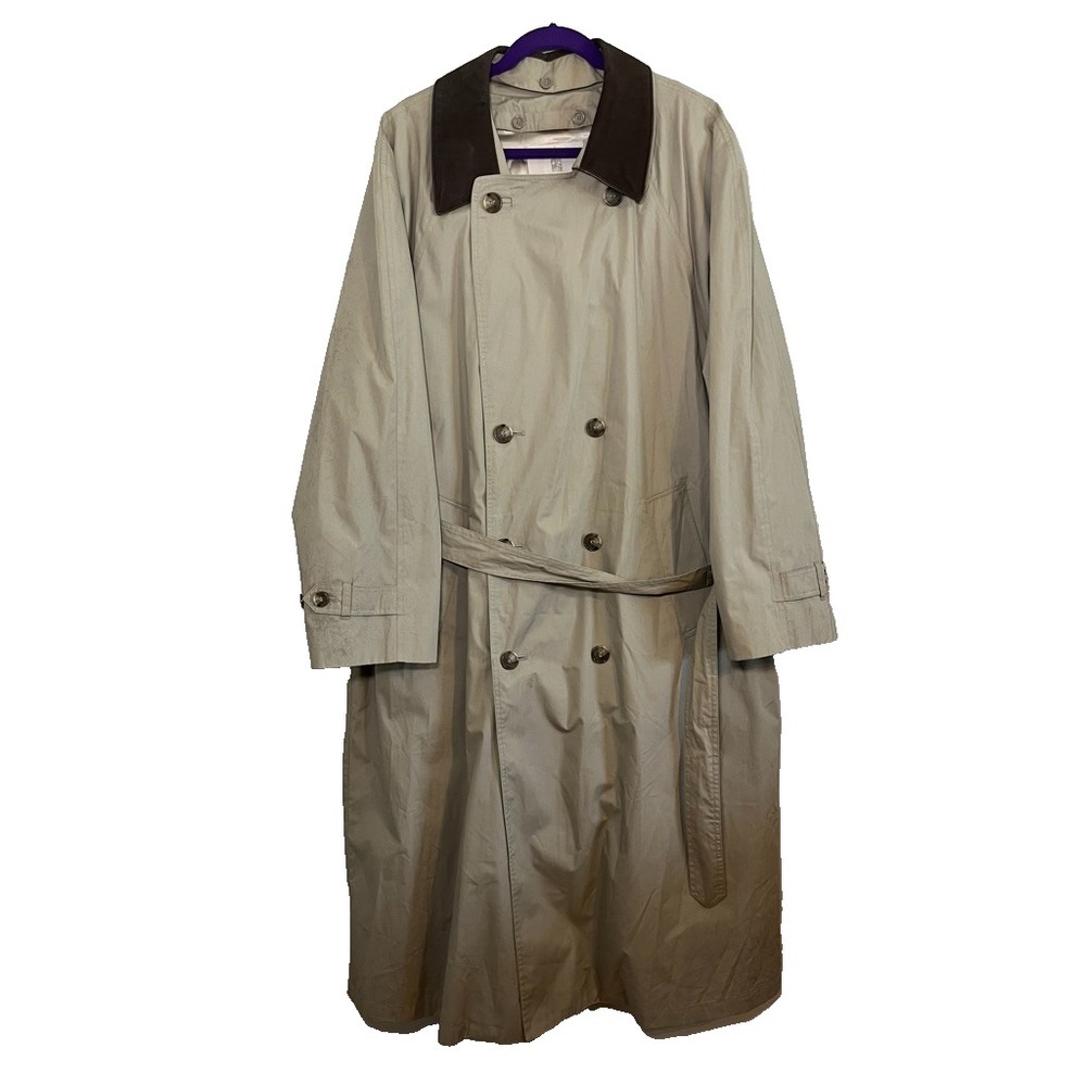 Vintage London Fog Trench Coat 42R Neutral Preppy Classic Minimalist Hertitage